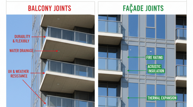 Key Considerations for Balcony & Façade Joint Sealing in Commercial Towers