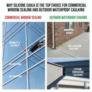 Why Silicone Caulk is the Top Choice for Commercial Window Sealing and Outdoor Waterproof Caulking